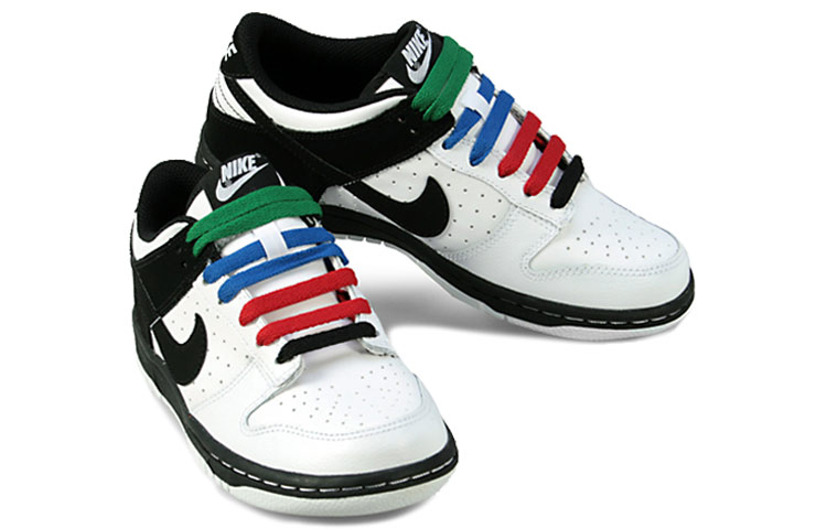 Lookbook （大童款）耐克 Dunk Low “多彩鞋带” 310569-103