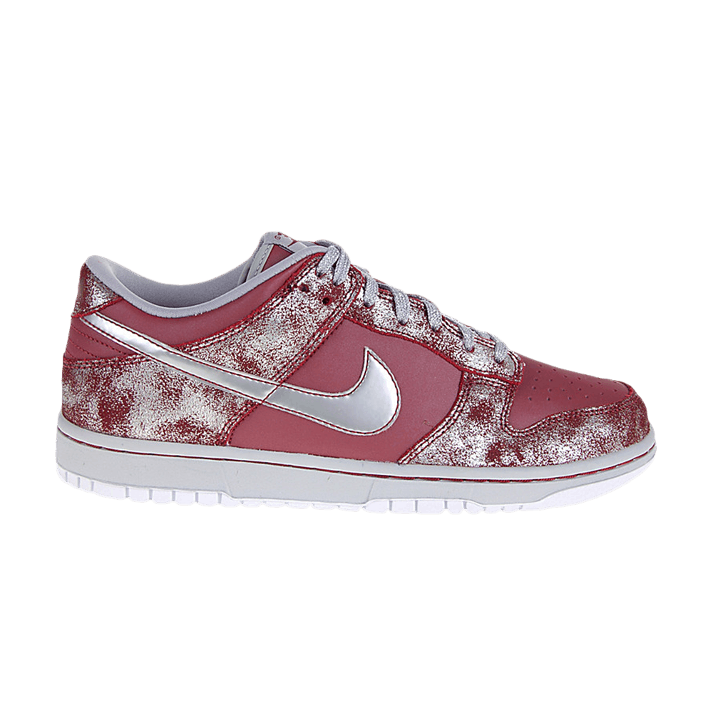 Buy (Grade School) Nike Dunk Low 'Team Red Metallic Silver' 309601603