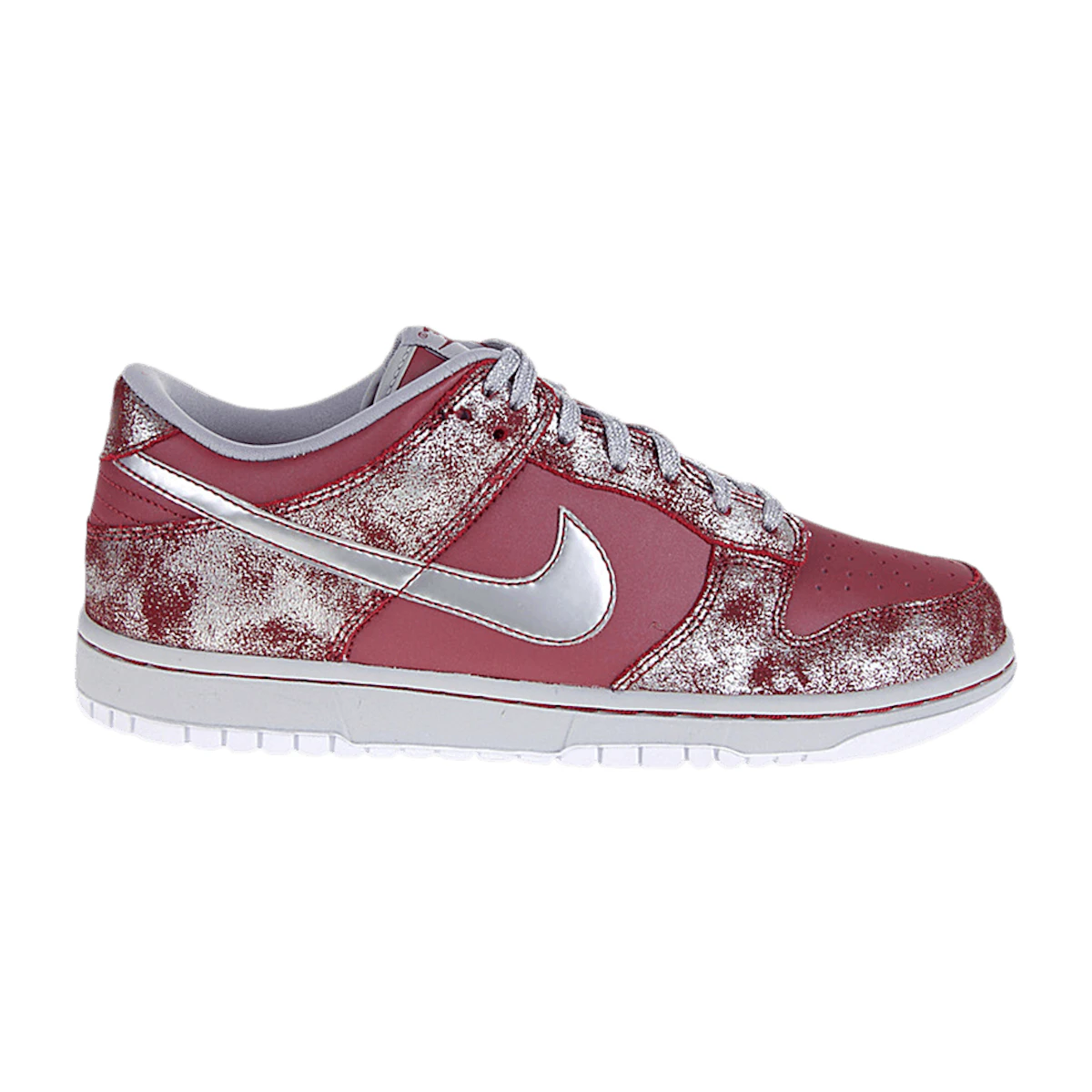Buy (Grade School) Nike Dunk Low 'Team Red Metallic Silver' 309601603