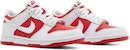 (Nilai Sekolah) Nike Dunk Low 'Putih Universiti Merah' CW1590-600
