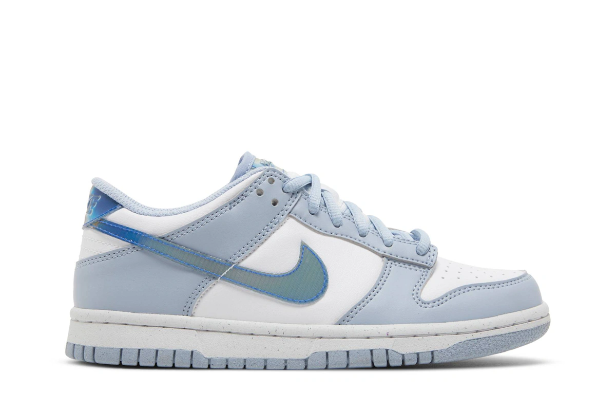 (Grade School) Nike Dunk Low Next Nature 'Blue Whisper Lenticular' FJ4668-400