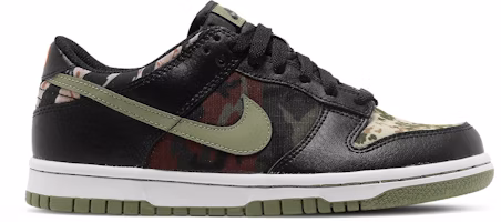 (Grade School) Nike Dunk Low SE 'Black Multi-Camo' DB1909-001