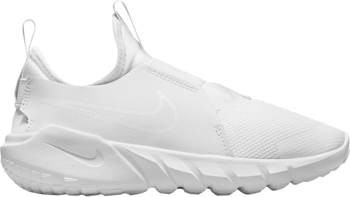 Grade School Nike Flex Runner 2 Triple White DJ6038 100