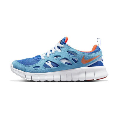 (GS) Nike Free Run 2 'Laser Blue Safety Orange'