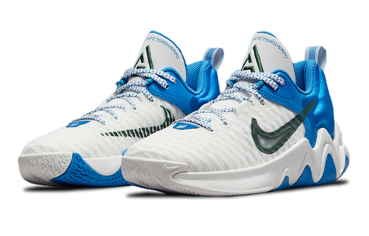 Lookbook (Kindermaten) Nike Giannis Immortality ''Wit Signalblauw'' DB6081-115