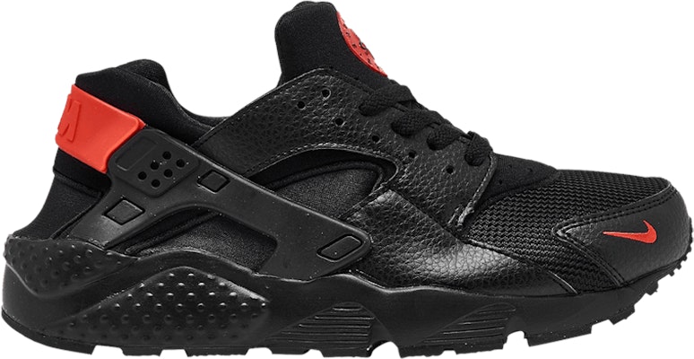 Buy Grade School Nike Huarache Run Black Habanero Red DX9270 001 Novelship