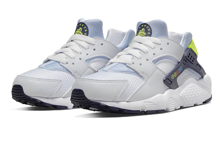 (GS) Nike Huarache Run 'Football Grey Volt' 圖 3