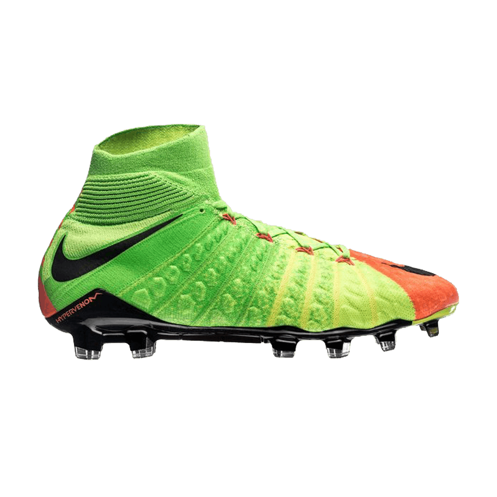 (Grade School) Nike JR Hypervenom 3 DF FG 'Black Electric Green' 882087-308