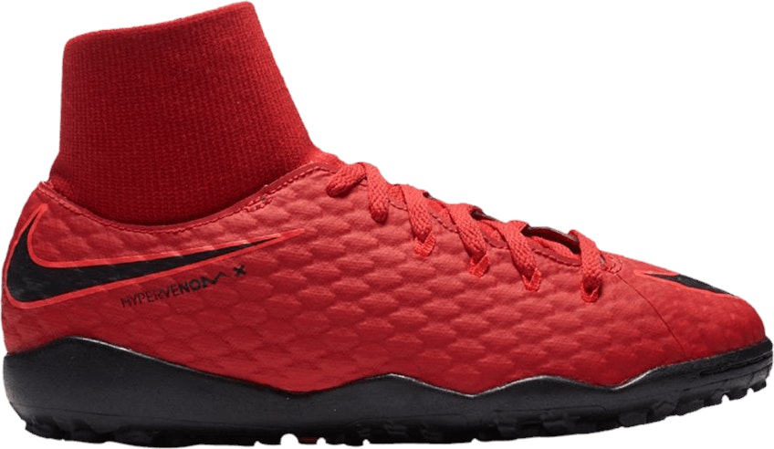 Grade School Nike Jr HypervenomX Phelon 3 DF TF University Red