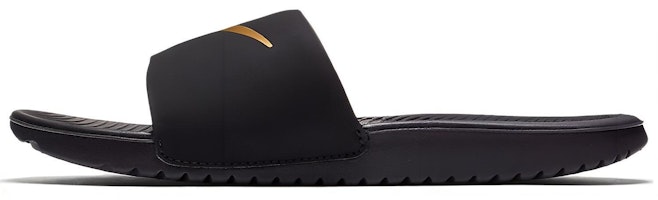 (Grade School) Nike Kawa Slide 'Black Gold' 819352-003 (Grade School) Nike Kawa Slide 'Black Gold' 819352-003