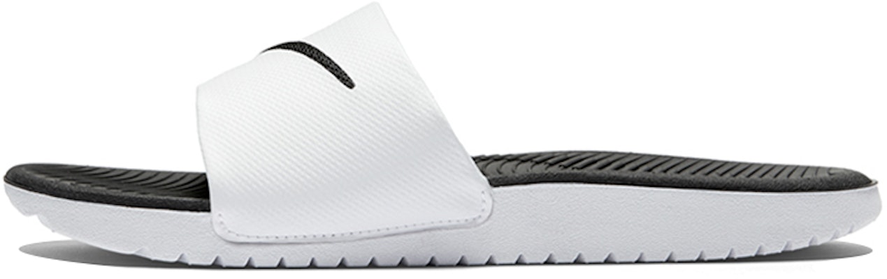 (Grade School) Nike Kawa Slide 'White Black' 819352-100 Buy (Grade School) Nike Kawa Slide 'White Black' 819352-100