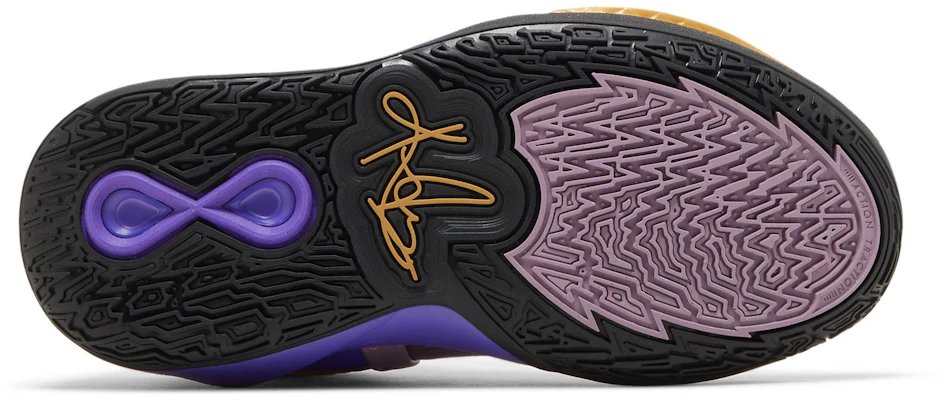 Kyrie 5 purple deals bottom