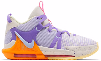 (Grade School) Nike LeBron Witness 7 'Action Grape Vivid Orange' DQ8650-101 (Grade School) Nike LeBron Witness 7 'Action Grape Vivid Orange' DQ8650-101