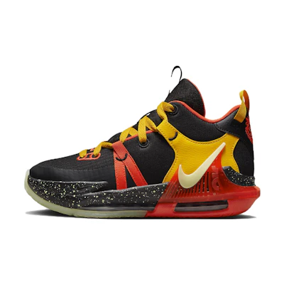 (GS) Nike LeBron Witness 7 'Black Bright Crimson Speckled'