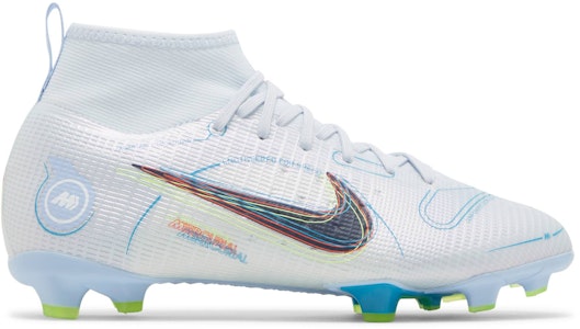 나이키 주니어 머큐리얼 슈퍼플라이 8 프로 FG '그레이/블루' DJ2843-054 Buy 나이키 주니어 머큐리얼 슈퍼플라이 8 프로 FG '그레이/블루' DJ2843-054