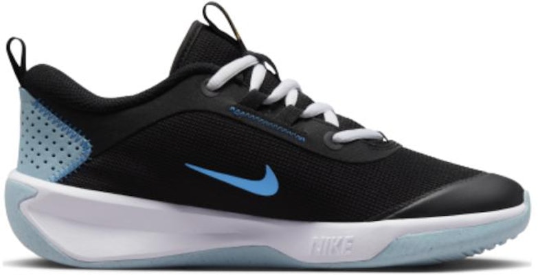 (Grade School) Nike Omni Multi-Court 'Black Blue Lightning' DM9027-005 Order (Grade School) Nike Omni Multi-Court 'Black Blue Lightning' DM9027-005