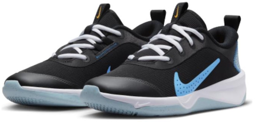 (Grade School) Nike Omni Multi-Court 'Black Blue Lightning' DM9027-005 Lookbook (Grade School) Nike Omni Multi-Court 'Black Blue Lightning' DM9027-005