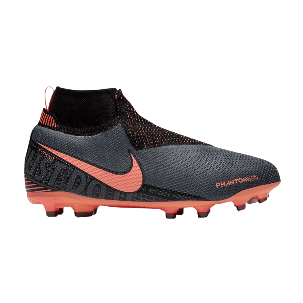 (Grade School) Nike Phantom Vision Elite DF FG MG 'Dark Grey Bright Mango' AO3289-080