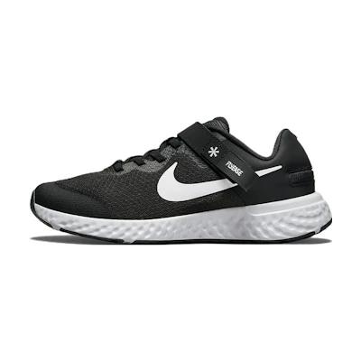 (GS) Nike Revolution 6 FlyEase 4E 'Black White'