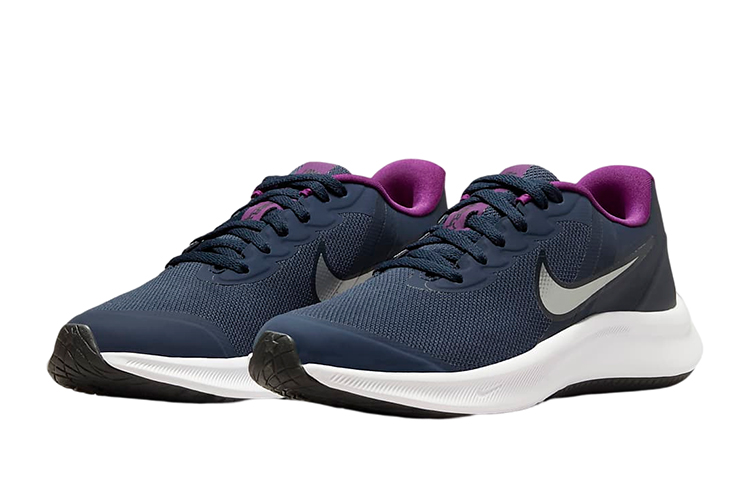 Lookbook (Sekolah Dasar) Nike Star Runner 3 'Midnight Navy Vivid Purple' DA2776-404