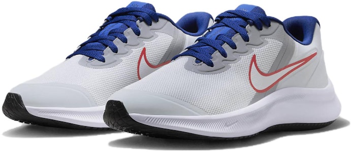 (SD) Nike Star Runner 3 'Platinum Crimson Royal' Anak-anak DA2776-013 Lookbook (SD) Nike Star Runner 3 'Platinum Crimson Royal' Anak-anak DA2776-013