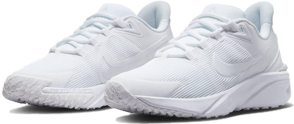 (Kanak-Kanak) Nike Star Runner 4 'Triple White' DX7615-100 Purchase (Kanak-Kanak) Nike Star Runner 4 'Triple White' DX7615-100