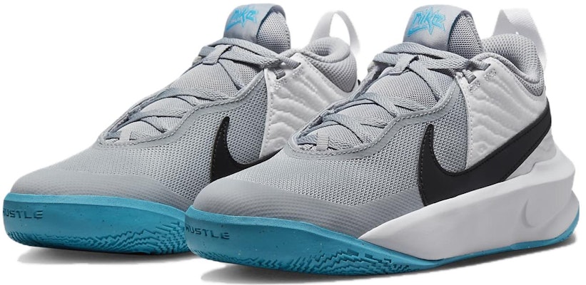 (Kanak-Kanak) Nike Team Hustle D10 'Kelabu Biru Kilat' CW6735-104 Lookbook (Kanak-Kanak) Nike Team Hustle D10 'Kelabu Biru Kilat' CW6735-104