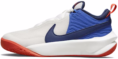 (Grade School) Nike Team Hustle D10 'White Game Royal' CW6735-103 (Grade School) Nike Team Hustle D10 'White Game Royal' CW6735-103