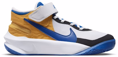 (Grade School) Nike Team Hustle D10 FlyEase 'White Game Royal' DZ2760-141 (Grade School) Nike Team Hustle D10 FlyEase 'White Game Royal' DZ2760-141