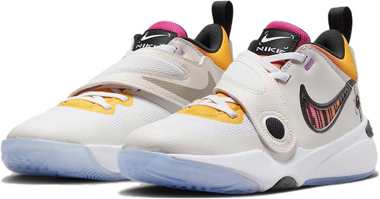 (Grade School) Nike Team Hustle D11 'Doodles' FJ7688-101 Lookbook (Grade School) Nike Team Hustle D11 'Doodles' FJ7688-101