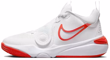 (Grade School) Nike Team Hustle D11 'Summit White Track Red' DV8996-102 (Grade School) Nike Team Hustle D11 'Summit White Track Red' DV8996-102