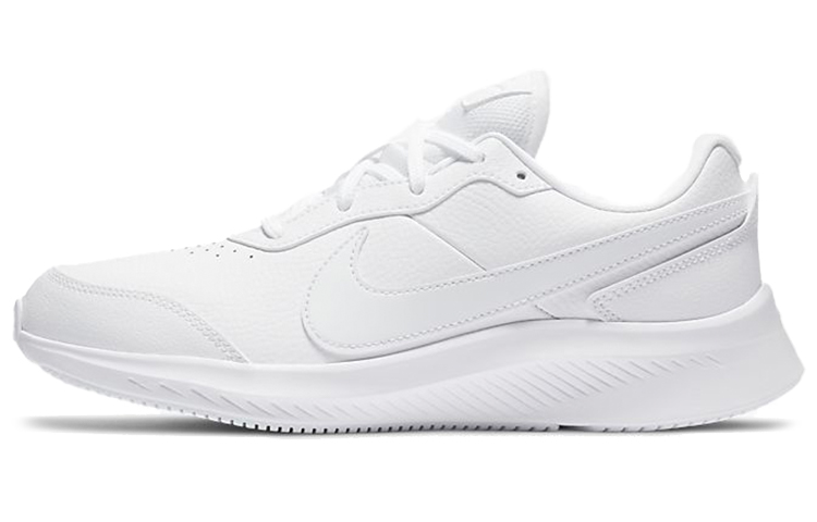 (Grade School) Nike Varsity Leather 'Triple White' CN9146-101