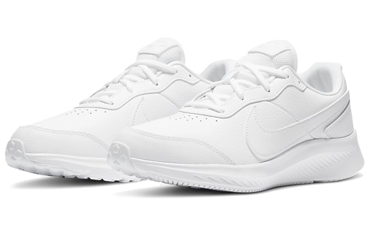 Shop (Nike Bambini) Nike Varsity Leather ''Triple White'' CN9146-101
