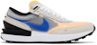 (Nilai Sekolah) Nike Waffle One 'Light Bone Blue Orange' DC0481-009