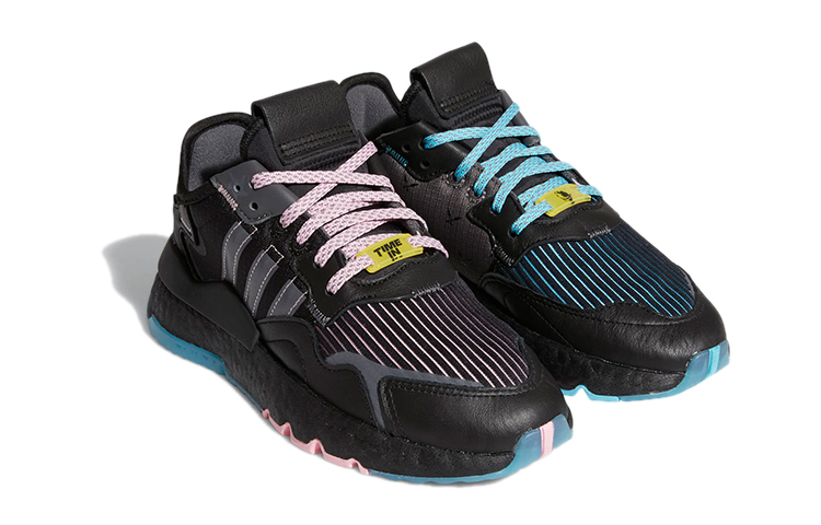 (GS) Ninja adidas Nite Jogger J 'Black Blue Glow' 圖 3