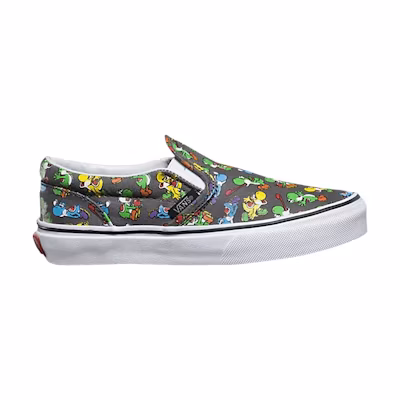 (GS) Nintendo Vans Classic Slip-On 'Yoshi Pewter'