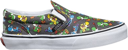 (Grade School) Nintendo x Vans Classic Slip-On 'Yoshi Pewter' VN0004J2K5B (Grade School) Nintendo x Vans Classic Slip-On 'Yoshi Pewter' VN0004J2K5B