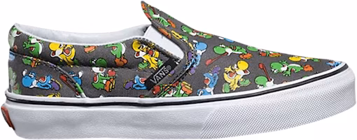 (Grade School) Nintendo x Vans Classic Slip-On 'Yoshi Pewter' VN0004J2K5B (Grade School) Nintendo x Vans Classic Slip-On 'Yoshi Pewter' VN0004J2K5B