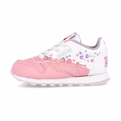 (GS) Peppa Pig Reebok Classic Leather 'Bubbles and Hearts'