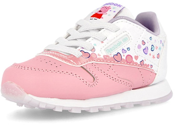 (Kanak-Kanak) Peppa Pig x Reebok Classic Leather 'Buih dan Hati' GZ6483 Lookbook (Kanak-Kanak) Peppa Pig x Reebok Classic Leather 'Buih dan Hati' GZ6483