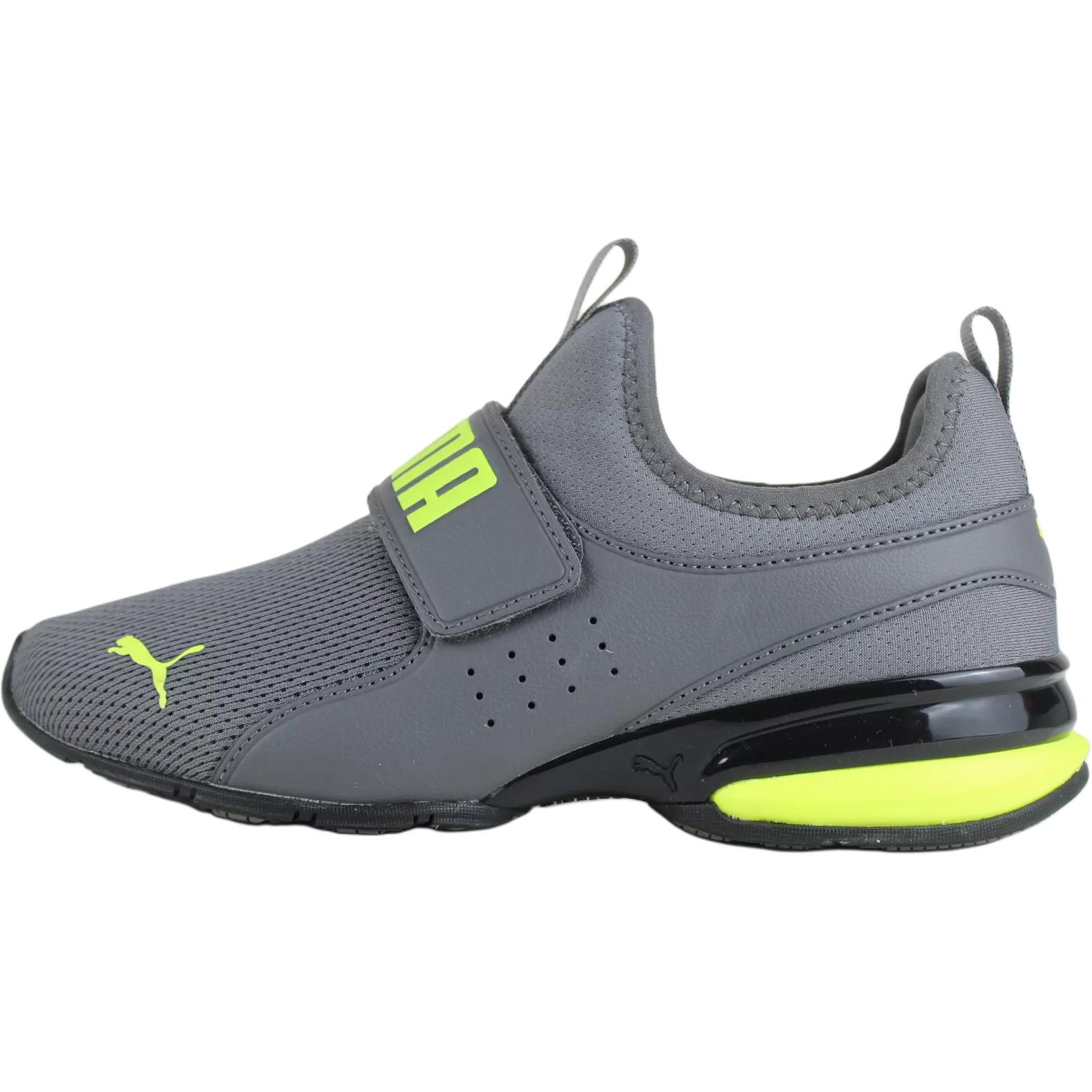 (Grade School) Puma Axelion Slip-On 'Castlerock Lime' 376750-11