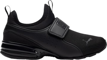 (Grade School) Puma Axelion Slip-On 'Triple Black' 376750-01 (Grade School) Puma Axelion Slip-On 'Triple Black' 376750-01