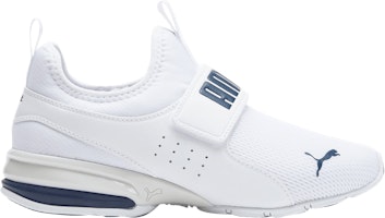 (Grade School) Puma Axelion Slip-On 'White Marine Blue' 376750-10 (Grade School) Puma Axelion Slip-On 'White Marine Blue' 376750-10