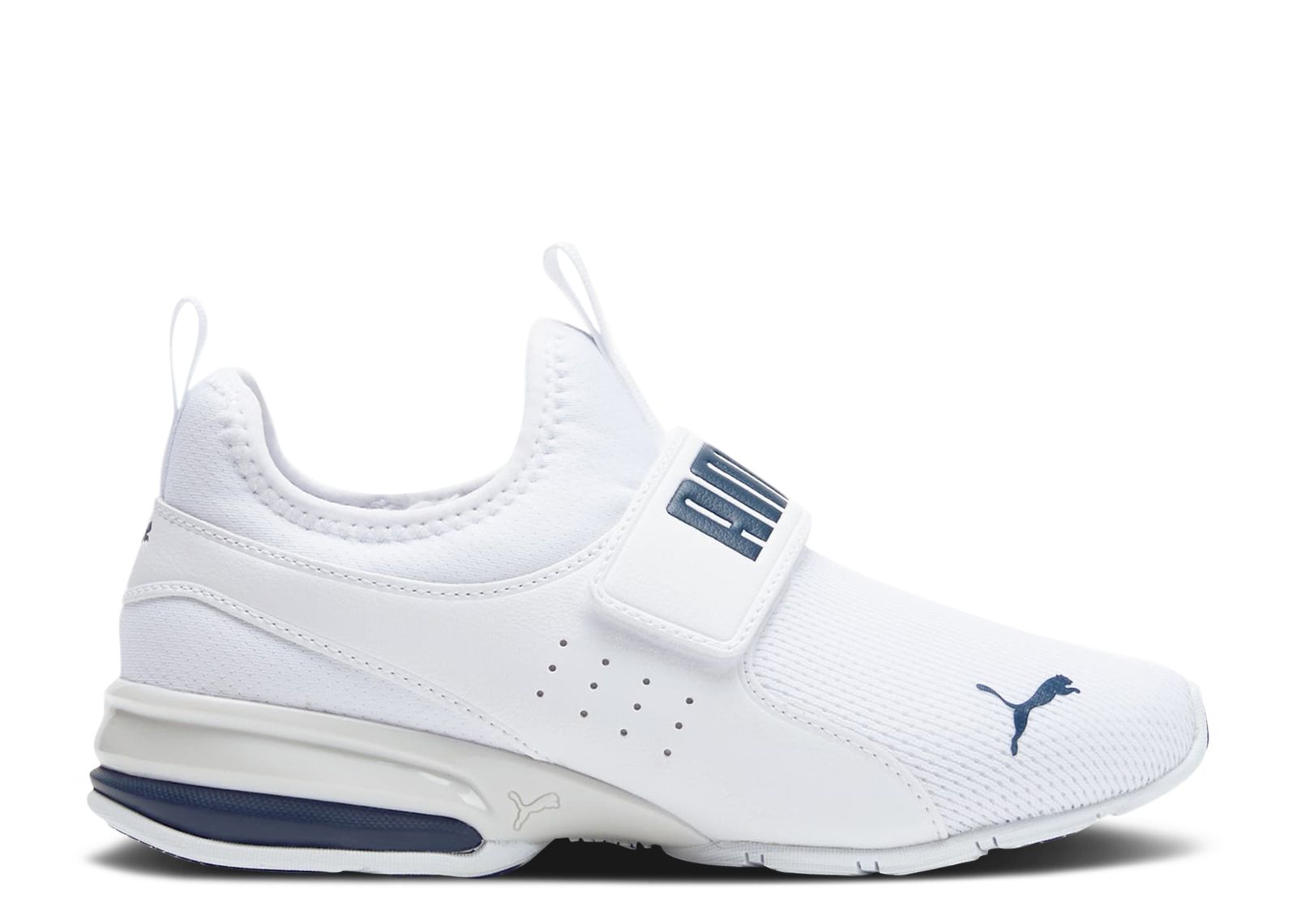 (Grade School) Puma Axelion Slip-On 'White Marine Blue' 376750-10