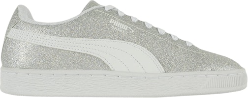 (Grade School) Puma Basket 'Silver Glitter' 368297-01 (Grade School) Puma Basket 'Silver Glitter' 368297-01