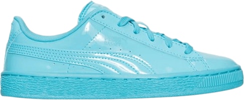 (Grade School) Puma Basket Classic Jr 'Patent Blue Atoll' 362246-06 (Grade School) Puma Basket Classic Jr 'Patent Blue Atoll' 362246-06