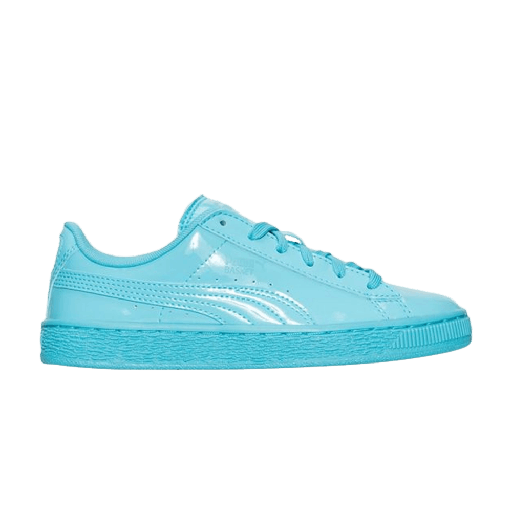 (Grade School) Puma Basket Classic Jr 'Patent Blue Atoll' 362246-06