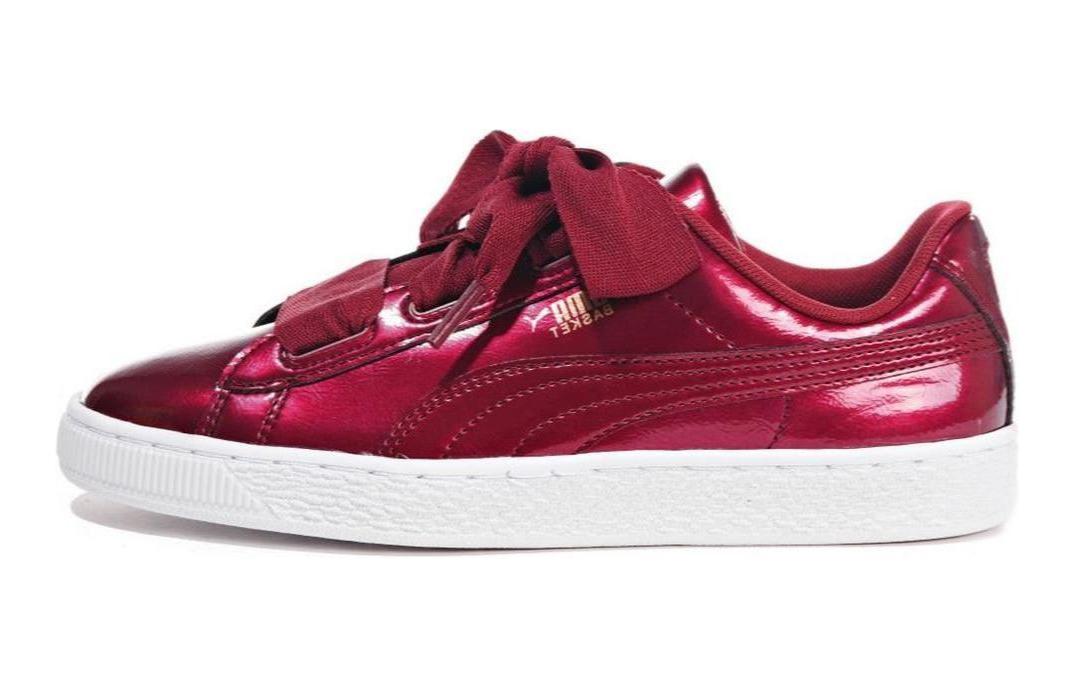 Buy (小童款) 彪马Basket Heart Glam '藏红色' 364917-02