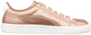 (Kanak-Kanak) Puma Basket Metallic Emboss 'Copper Rose' 365807-01