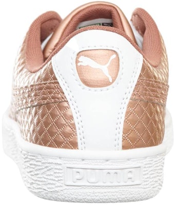 (Grade School) Puma Basket Metallic Emboss 'Copper Rose' 365807-01 Shop (Grade School) Puma Basket Metallic Emboss 'Copper Rose' 365807-01